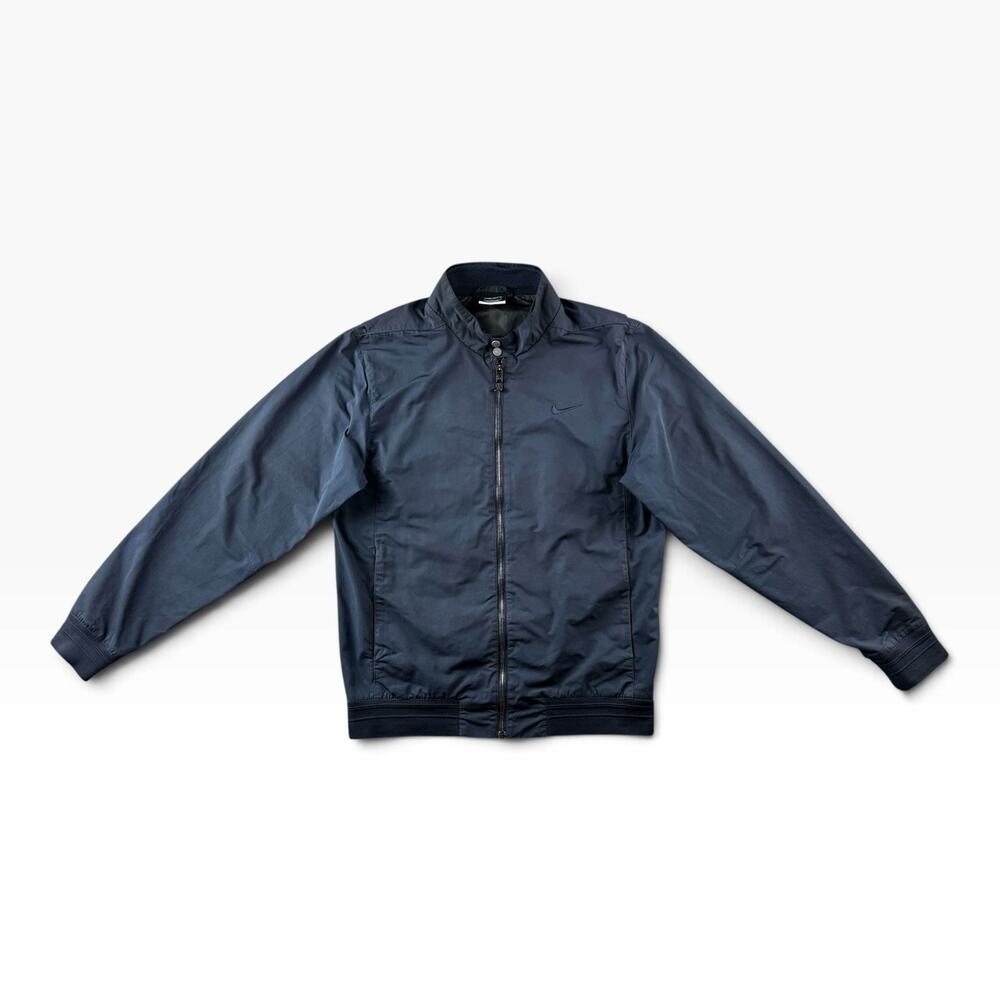 Nike Golf Jacket Mens Small Navy Blue Full Zip Lightweight Windbreaker Swoosh